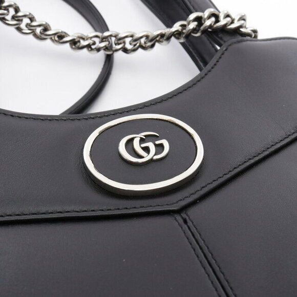 Gucci GG handbag black leather - Picture 6 of 9